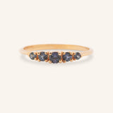 Lovett Five Stone Alexandrite Anniversary Ring