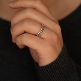 Woven Diamond Wedding Band