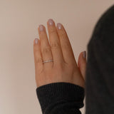 Woven Diamond Wedding Band