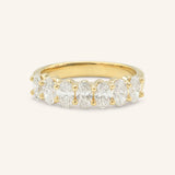 Evienne Oval Diamond Wedding Band
