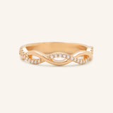 Interwoven Diamond Wedding Ring