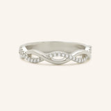 Interwoven Diamond Wedding Ring