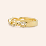 Interwoven Diamond Wedding Ring