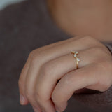 Samira Diamond Leaf Ring