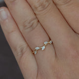 Samira Diamond Leaf Ring