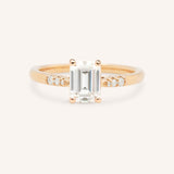 Hotaru Emerald Cut Diamond Engagement Ring