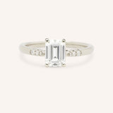 Hotaru Emerald Cut Diamond Engagement Ring