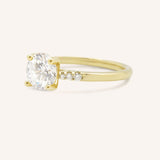 Hotaru Round Diamond Engagement Ring