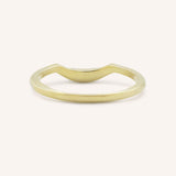 Beta One Pinpoint Curved Diamond Wedding Band