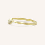 Beta One Pinpoint Curved Diamond Wedding Band
