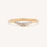 Beta One Standard Curved Diamond Wedding Band
