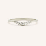 Beta One Standard Curved Diamond Wedding Band