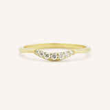 Beta One Standard Curved Diamond Wedding Band