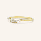 Beta One Standard Curved Diamond Wedding Band