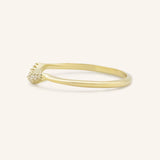 Beta One Standard Curved Diamond Wedding Band