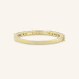 Tea Dress Round Baguette Diamond Wedding Ring