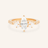 Melina Dee Marquise Diamond Engagement Ring