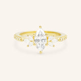 Melina Dee Marquise Diamond Engagement Ring