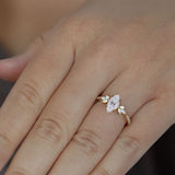 Melina Dee Marquise Diamond Engagement Ring