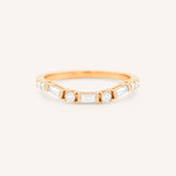 Celia Curved Diamond Wedding Band