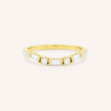 Celia Curved Diamond Wedding Band