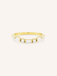 Celia Curved Diamond Wedding Band