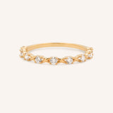 Oura Floral Diamond Wedding Band