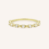 Oura Floral Diamond Wedding Band