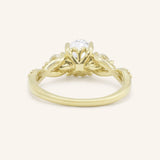 Lindey Round Three Stone Diamond Engagement Ring