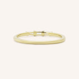 Three Stone Diamond Baguette Stackable Ring