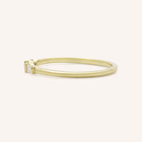 Three Stone Diamond Baguette Stackable Ring