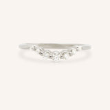 Arella Curved Diamond Wedding Band