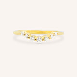 Arella Curved Diamond Wedding Band
