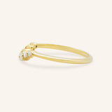 Arella Curved Diamond Wedding Band