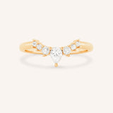 Helene Curved Diamond Wedding Band