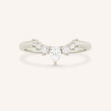 Helene Curved Diamond Wedding Band
