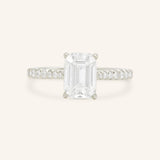Nola Jean Emerald Cut Diamond Engagement Ring
