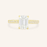 Nola Jean Emerald Cut Diamond Engagement Ring