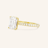 Nola Jean Emerald Cut Diamond Engagement Ring