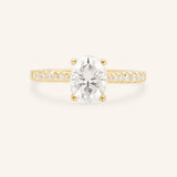 Nola Jean Oval Diamond Engagement Ring