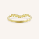 Misty Curved Diamond Wedding Band