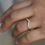 Berwick Curved Diamond Wedding Band