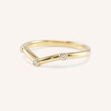 Britton Curved Diamond Wedding Band