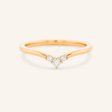 Linden Curved Diamond Band