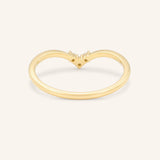 Linden Curved Diamond Band