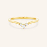 Linden Curved Diamond Band