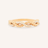 Lovelace Half Twist Diamond Ring