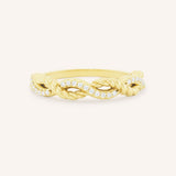 Lovelace Half Twist Diamond Ring