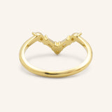 Rosalina V Diamond Wedding Band