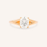 Sabora Oval Diamond Split Shank Engagement Ring